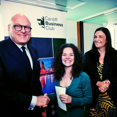 Sarah McHarg, Cardiff Business Club Award 2017